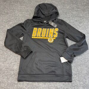 Boston Bruins NHL Black Pullover Hoodie Youth XL Official Team Apparel